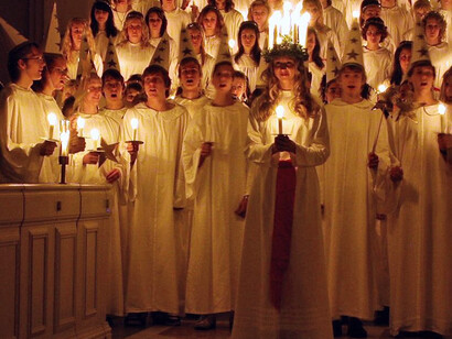 Svezia, celebrazioni in onore di Santa Lucia