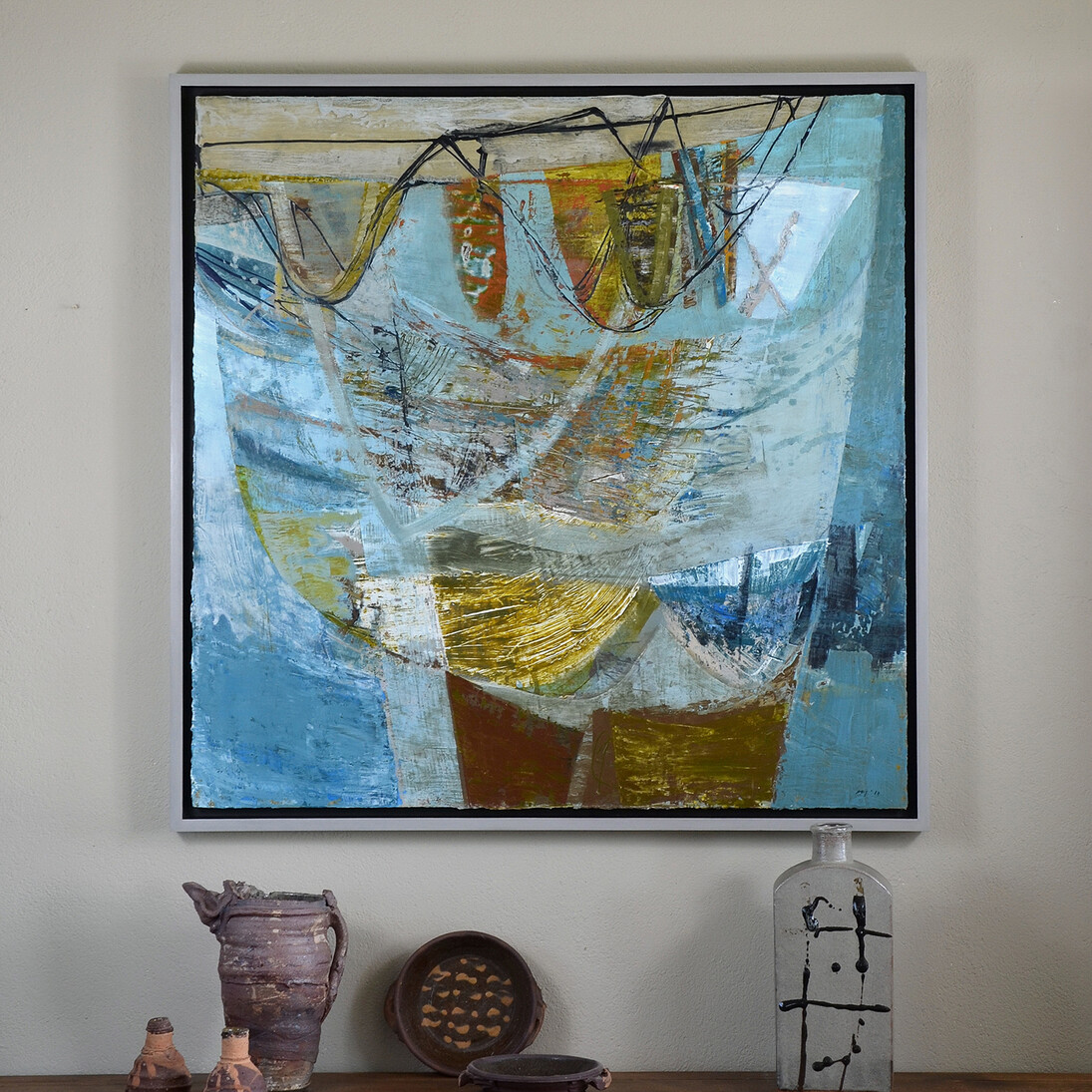 Peter Joyce, Suspended Lines, installation view