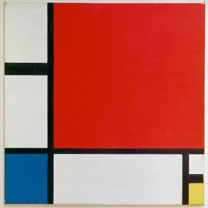Piet Mondrian, Composición II en rojo, azul y amarillo