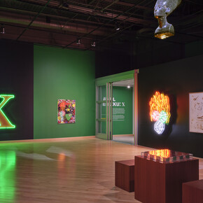 Awol Erizku, X, exhibition view. Courtesy of CAAM