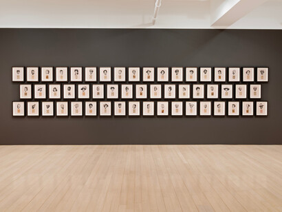 Various artists, Interlayered, exhibition view. Courtesy of DC Moore Gallery