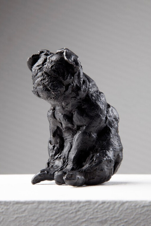 Nicola Hicks. Pug (Seated), 2015. Bronze 9 x 5 x 4 cm /