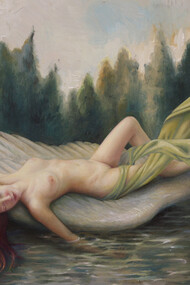 Waiting for Hermes, olio su tela, 50x60 cm, 2019