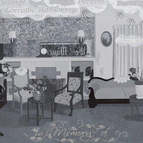 Kerry James Marshall, Souvenir III, 1998. Courtesy of San Francisco Museum of Modern Art