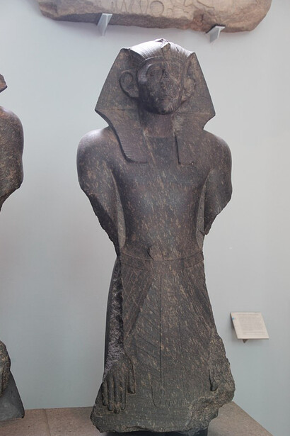 Statua osiriforme di Sesostri III, Egyptian Sculpture Gallery, British Museum, London, England