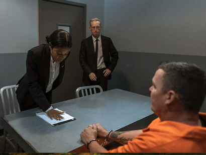 El detenido enfrentando la acusación