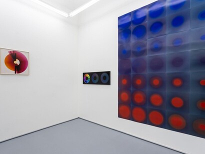 Ágnes Eperjesi, Chromatic mediation, exhibition view. Courtesy of acb Gallery