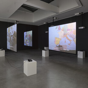 Bouchra Khalili, Exhibition view. Courtesy of Lisson Gallery