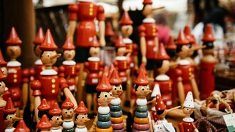 Statuette di Pinocchio