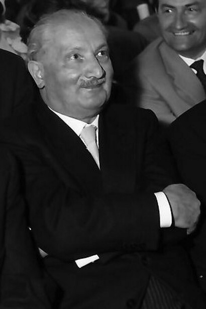 Fotografia di Martin Heidegger nel 1960