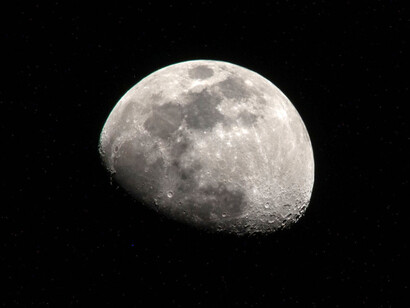 Vista de la Luna desde la Estación espacial internacional