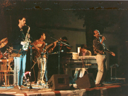 Gaspare Bernardi durante un concerto