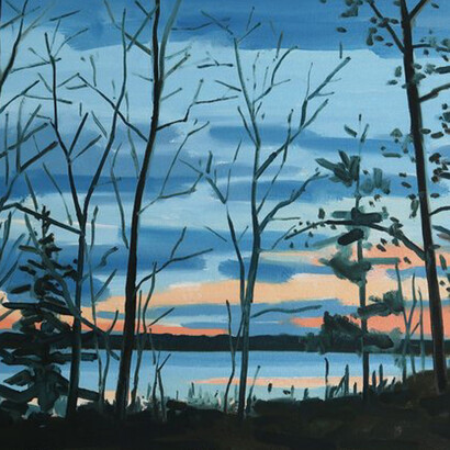 Richard Kooyman, Bear lake at dusk (detail). Courtesy of Anne Loucks Gallery