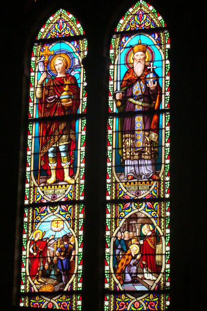 Luján, Argentina. Vidriera de la basílica de Nuestra Señora de Luján