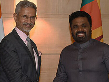 The Union Minister for External Affairs, Dr. Subrahmanyam Jaishankar in a bilateral meeting with the President of the Democratic Socialist Republic of Sri Lanka, Mr. Anura Kumara Dissanayake, in New Delhi on December 15, 2024