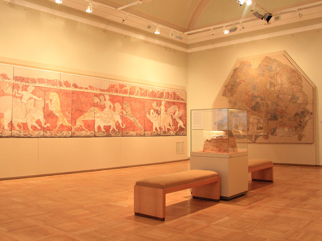The Culture and Art of Pre-Islamic Central Asia, Exhibition view. Courtesy of The State Hermitage Museum