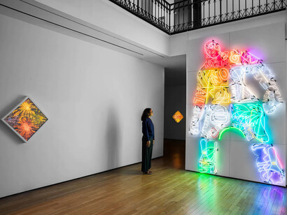 Iván Navarro, Cyclops, exhibition view. Courtesy of Templon 