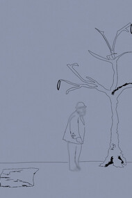 A drawing of Godot, crafted by Chiara Favini