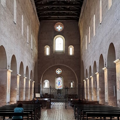 Chiesa dei Santi Vincenzo e Anastasio, interno, zona riservata alla clausura, ph. Angelica Maria Luciani 