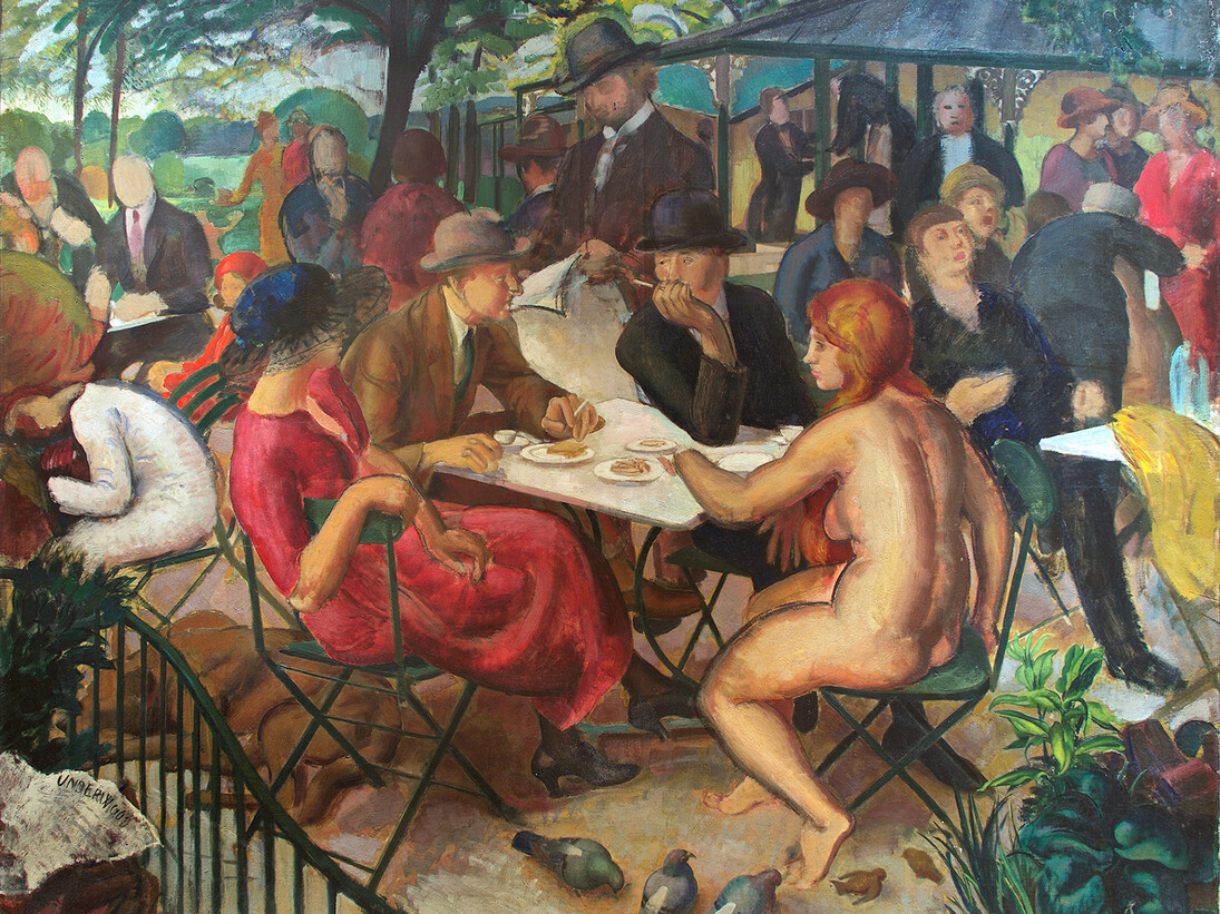 Leon Underwood, Venus in Kensington Gardens, 1921, oil on canvas, Private Collection 
