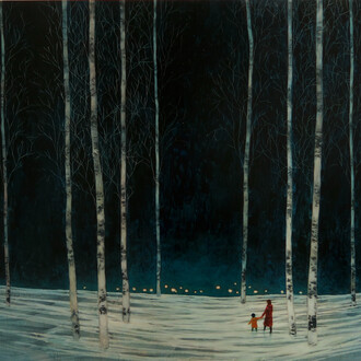 Daniel Ablitt, 'Leading the way home', oil on board £3000, 80x100cm