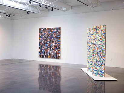 Collage / Assemblage, a group exhibition featuring works by 15 artists, photo by Allison V. Smith. Courtesy of Barry Whistler Gallery