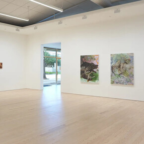 Angela Fraleigh, I have decided not to be hungry, exhibition view. Courtesy of Inman Gallery 