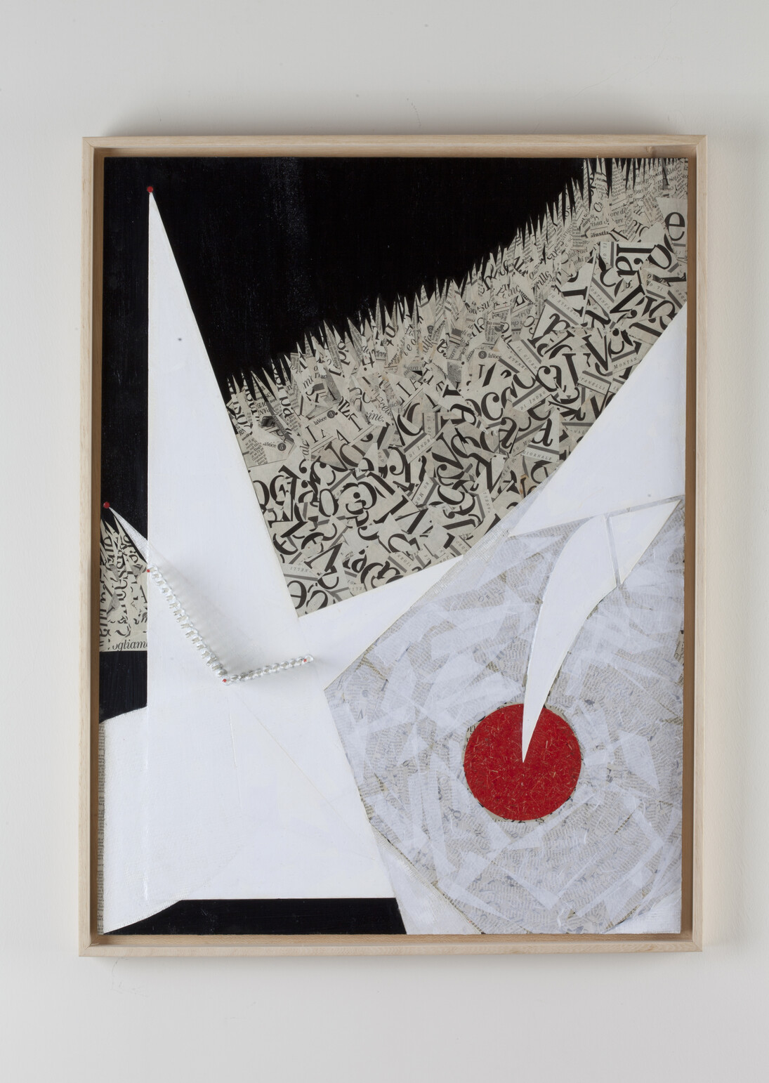 Orioli Elemento formale 3 omaggio a Montanelli 2015 tecnica mista 60x80