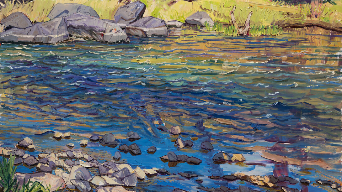 Jivan Lee, Quartzite. Morning (detail), 2026. Courtesy of LewAllen Galleries