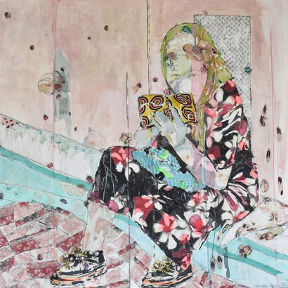 Mersuka Dopazo, Maria, 2019, mixed mediums, 200 x 200 cm
