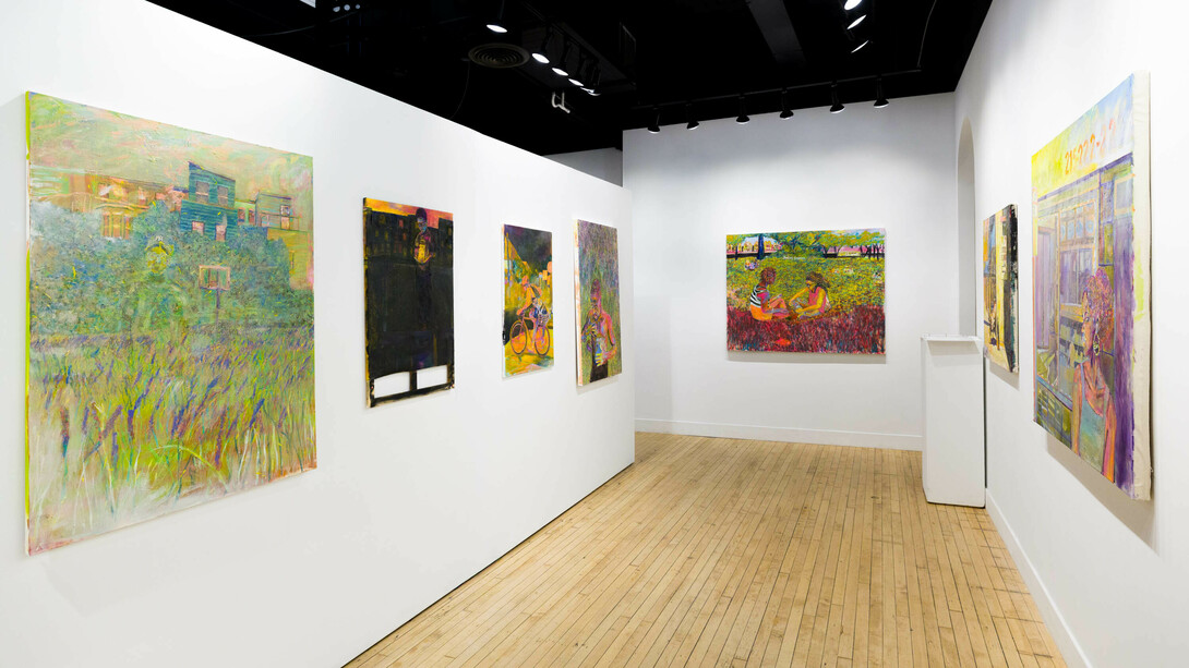 Eustace Mamba, Lavender, exhibition view. Courtesy of Paradigm Gallery + Studio