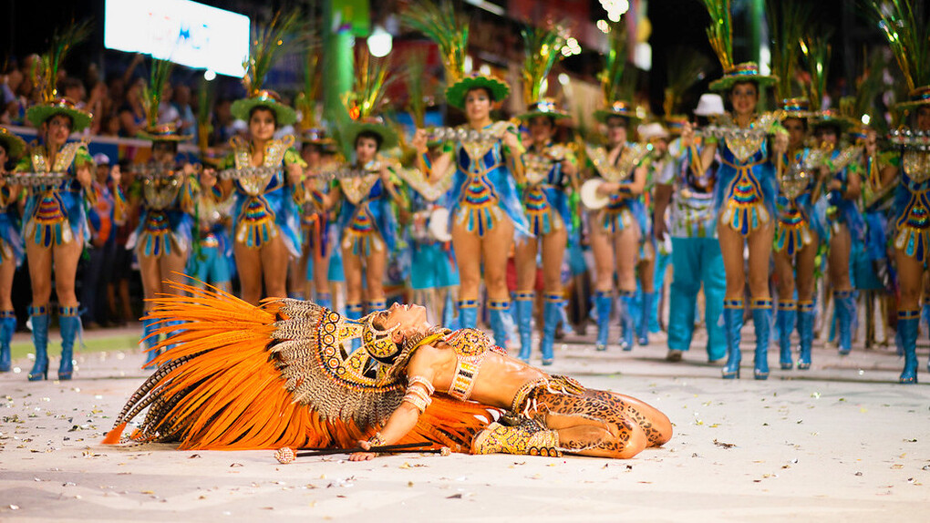 With each rhythmic step, the dancers bring the carnival to life, their colourful outfits and graceful moves creating a dazzling spectacle