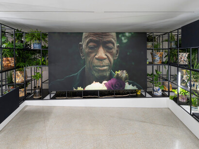 Rashid Johnson, A poem for deep thinkers, exhibition view. Courtesy of Guggenheim Museum