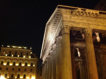 The Pantheon by night