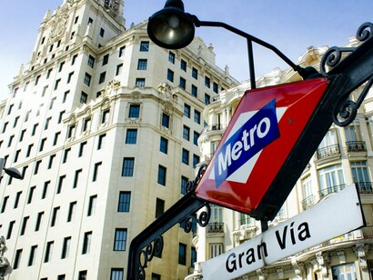Madrid. Estación de metro de la Gran Vía