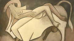 Harold Fonseca; Rapto de Europa, 1998, óleo sobre tela. Foto cortesía del MAC (detalle)