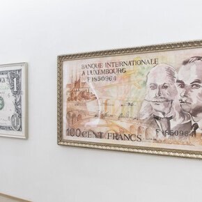 Tawan Wattuya, Money, exhibition view. Courtesy of Nosbaum Reding