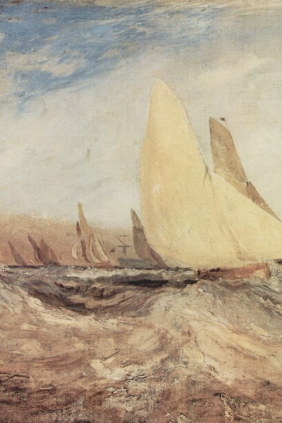 Joseph Mallord William Turner (1775-1851), Schizzo per “East Cowes Castle, the Regatta Beating to Windward” n. 2, National Gallery, Londra, UK