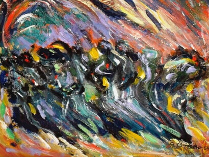 Gabriel Bracho, Las viudas, 1984 (detalle)