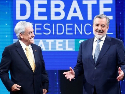 Piñera y Guillier en el debate presidencial