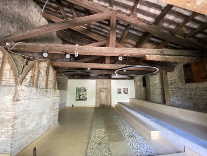 Le vecchie stalle ora sede di mostre, Villa Albrizzi Marini, San Zenone degli Ezzelini, Treviso, Italia