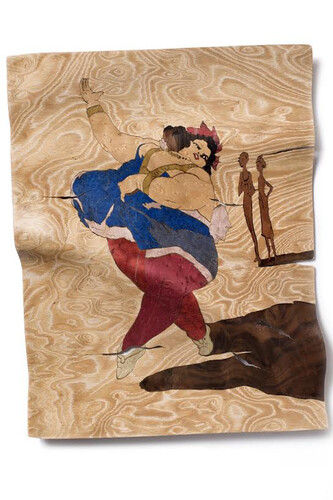 Sebastián Gordín, The fattest woman on earth, 2014, wood, GRP, 20 x 63 cm