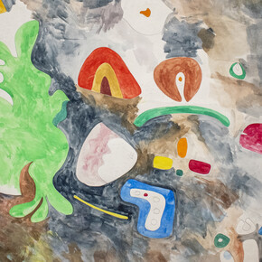 Frank Romero, Untitled (Homage to Lee Mullican), 1972. Courtesy of Ruiz-Healy Art