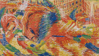 Umberto Boccioni, The city rises