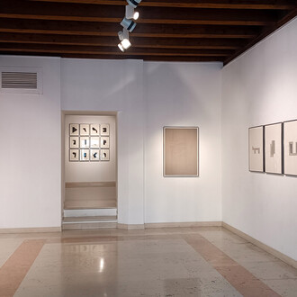 Riccardo De Marchi, Paolo Serra, and Marco Tirelli, Luce trattenuta, exhibition view. Courtesy of Marcorossi Artecontemporanea