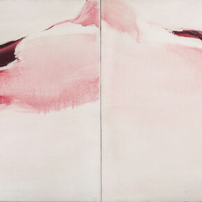 Renata Rampazzi, Lacerazioni, 1980, olio su tela, cm 60 x 160