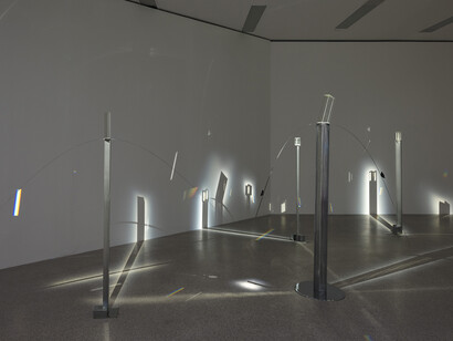 Liliane Lijn, Arise alive, Ausstellungsansicht. Mit freundlicher Genehmigung des MUMOK