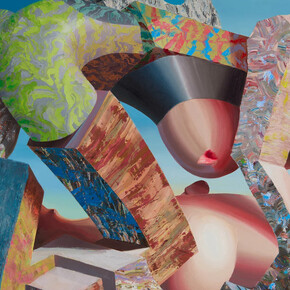 Horacio Quiroz, Apollo and Hyacinthus in an intimate embrace, 2024. Courtesy of JD Malat Gallery