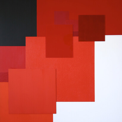 Marco Casentini, Waiting time, 2011, acrilico e perspex su tela, cm, 111 x 96  