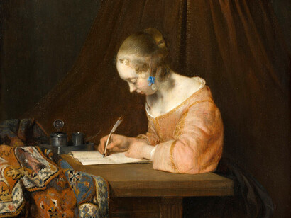 Gerard ter Borch, Mujer escribiendo una carta